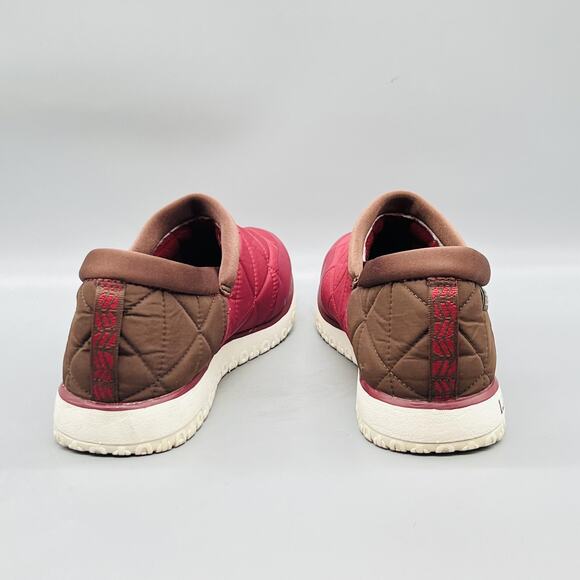 LL Bean Shoes Mens 11 Red Brown Quilted Clog Slip On House Slippers Comfort main image 8